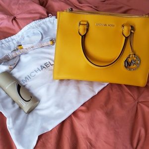 Yellow Michael Kors Purse